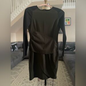 Zara Black Long Sleeve Dress